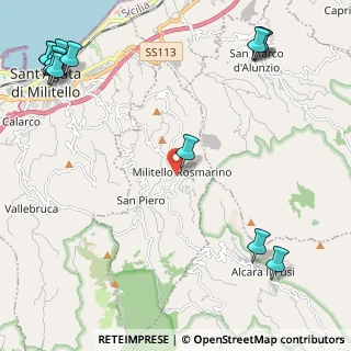 Mappa 98070 Militello Rosmarino ME, Italia (3.76077)