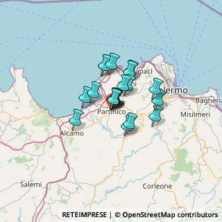Mappa Via Siracusa, 90047 Partinico PA, Italia (8.6105)