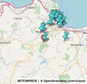 Mappa Via Roma, 90030 Altofonte PA, Italia (8.2865)