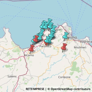 Mappa Via A.Modigliani ne, 90047 Partinico PA, Italia (9.7935)