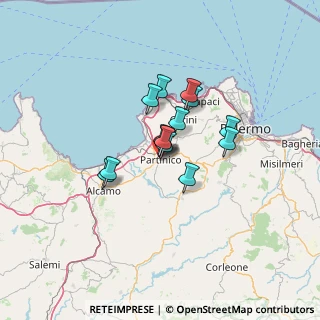 Mappa Via Catanzaro, 90047 Partinico PA, Italia (9.28)