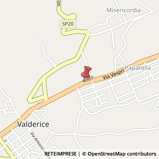 Mappa Via Vespri, 397, 91019 Valderice TP, Italia, 91019 Valderice, Trapani (Sicilia)