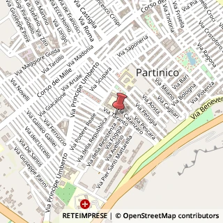Mappa Via Taranto, 3, 90047 Partinico, Palermo (Sicilia)