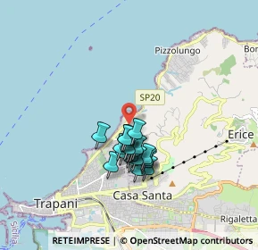 Mappa Via Anapo, 91016 Erice TP, Italia (1.438)