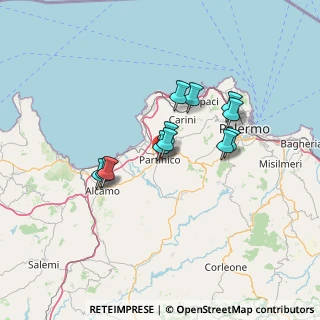 Mappa Via Salerno, 90047 Partinico PA, Italia (11.8425)