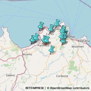 Mappa SS  186 Km 25, 90042 Borgetto PA, Italia (11.5635)