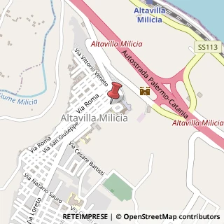 Mappa Via Loreto, 14/16, 90010 Altavilla Milicia, Palermo (Sicilia)