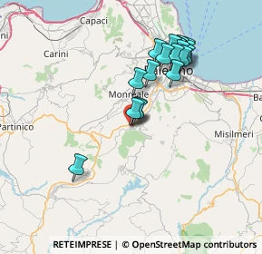 Mappa Via Giardino di Carlo, 90030 Altofonte PA, Italia (7.51316)