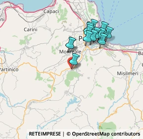 Mappa Via Giardino di Carlo, 90030 Altofonte PA, Italia (7.39)