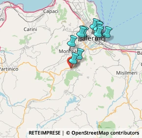 Mappa Via Giardino di Carlo, 90030 Altofonte PA, Italia (7.20818)