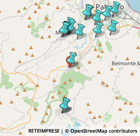 Mappa Via Giardino di Carlo, 90030 Altofonte PA, Italia (5.08647)