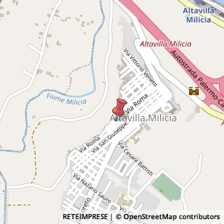 Mappa Via Roma, 92, 90010 Altavilla Milicia, Palermo (Sicilia)