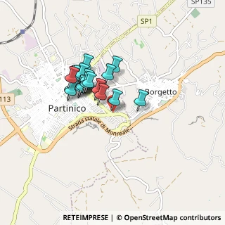 Mappa Via Portella della Ginestra, 90047 Partinico PA, Italia (0.7635)