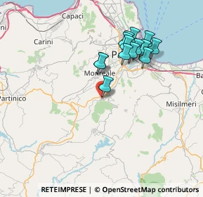 Mappa Via Salvatore Santamaura, 90030 Altofonte PA, Italia (7.435)