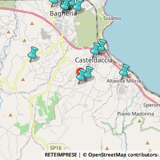 Mappa Via Tintoretto, 90014 Casteldaccia PA, Italia (3.51778)