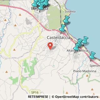 Mappa Via Tintoretto, 90014 Casteldaccia PA, Italia (3.5925)