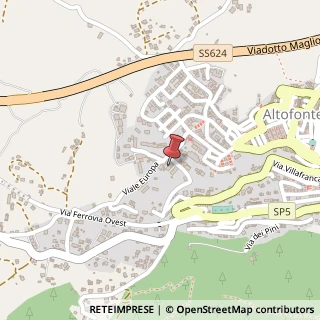 Mappa Via Fontana Rossa, 3, 90030 Altofonte, Palermo (Sicilia)