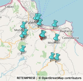 Mappa Via Casuzze, 90031 Belmonte Mezzagno PA, Italia (6.94462)