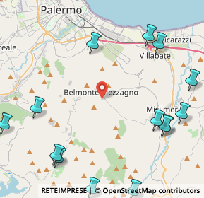 Mappa Via Casuzze, 90031 Belmonte Mezzagno PA, Italia (6.75857)