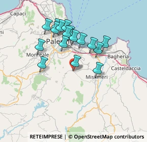 Mappa Via Camillo Benso Conte di Cavour, 90031 Belmonte Mezzagno PA, Italia (7.16059)