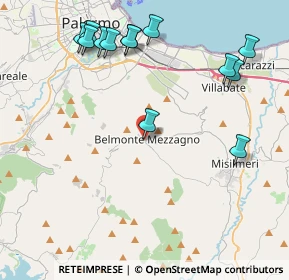 Mappa Via Camillo Benso Conte di Cavour, 90031 Belmonte Mezzagno PA, Italia (5.45)