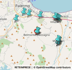 Mappa Via Camillo Benso Conte di Cavour, 90031 Belmonte Mezzagno PA, Italia (4.92167)