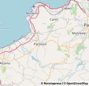Mappa 90042 Partinico PA, Italia (6.4675)