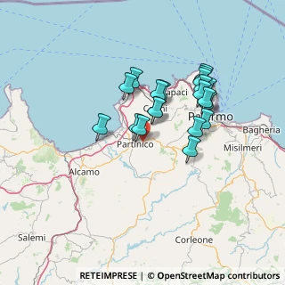Mappa Via Gambino, 90042 Borgetto PA, Italia (13.2415)