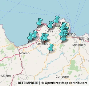 Mappa Via Gambino, 90042 Borgetto PA, Italia (11.3445)