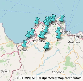 Mappa Via Gambino, 90042 Borgetto PA, Italia (11.49941)
