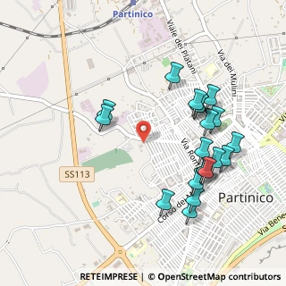 Mappa Via Madonna San San del ponte, 90047 Partinico PA, Italia (0.574)