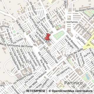 Mappa Via Bellini, 7, 90047 Partinico, Palermo (Sicilia)