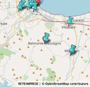 Mappa Via Taormina, 90031 Belmonte Mezzagno PA, Italia (6.3505)