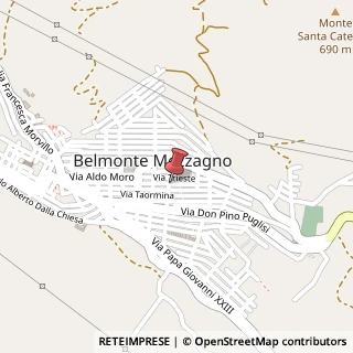 Mappa Via Principe Umberto, 120, 90031 Belmonte Mezzagno, Palermo (Sicilia)