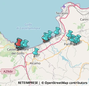 Mappa Via C.a. Dalla Chiesa, 90041 Balestrate PA, Italia (8.722)