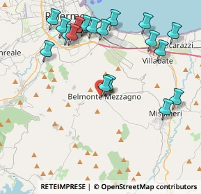 Mappa Via Martiri d'Ungheria, 90031 Belmonte Mezzagno PA, Italia (5.26789)