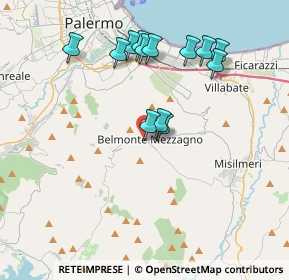 Mappa Via Martiri d'Ungheria, 90031 Belmonte Mezzagno PA, Italia (4.06)