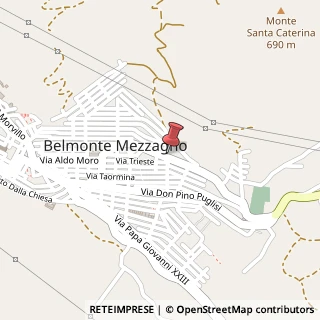 Mappa Via John Kennedy, 79, 90031 Belmonte Mezzagno, Palermo (Sicilia)