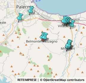 Mappa Via John Kennedy, 90031 Belmonte Mezzagno PA, Italia (4.77333)