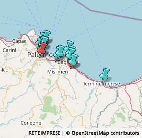 Mappa Via Vasco de Gama, 90014 Casteldaccia PA, Italia (12.82875)