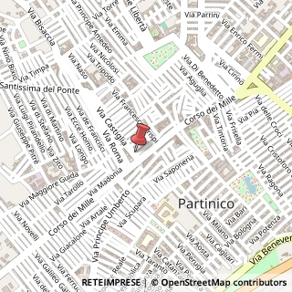 Mappa Via Crocifisso, 42, 90047 Partinico, Palermo (Sicilia)