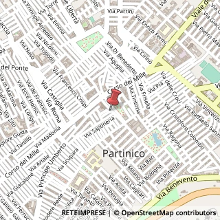Mappa Via Lupo, 18, 90047 Partinico, Palermo (Sicilia)