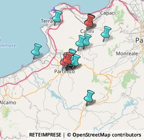 Mappa Corso Roma, 90042 Borgetto PA, Italia (5.2555)