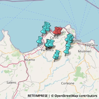 Mappa 90042 Borgetto PA, Italia (9.7755)