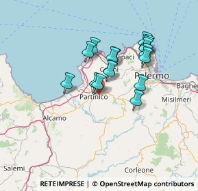 Mappa 90042 Borgetto PA, Italia (12.87647)