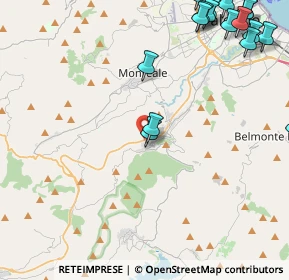 Mappa Traversa a a Via Ficiligno, 90030 Altofonte PA, Italia (7.2685)