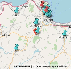 Mappa Traversa a a Via Ficiligno, 90030 Altofonte PA, Italia (9.9465)