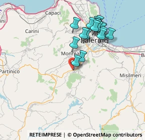 Mappa Traversa a a Via Ficiligno, 90030 Altofonte PA, Italia (8.19167)