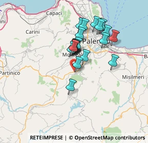 Mappa Traversa a a Via Ficiligno, 90030 Altofonte PA, Italia (6.4195)