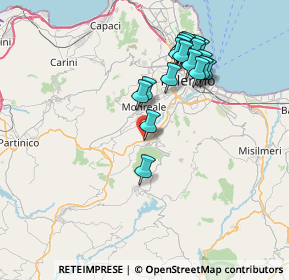 Mappa Traversa a a Via Ficiligno, 90030 Altofonte PA, Italia (7.92167)